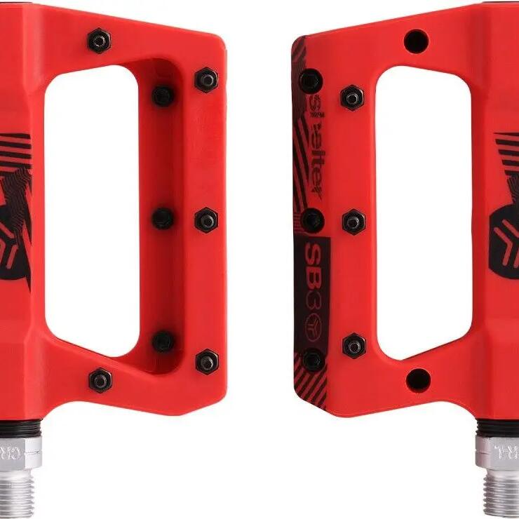 Pair of Flat Pedals SB3 Shelter Red