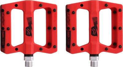 Coppia di pedali Flat SB3 Shelter Rosso