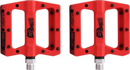 SB3 Shelter Red Flat Pedals