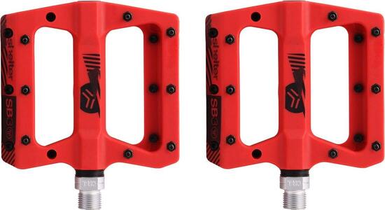 SB3 Shelter Red Flat Pedals
