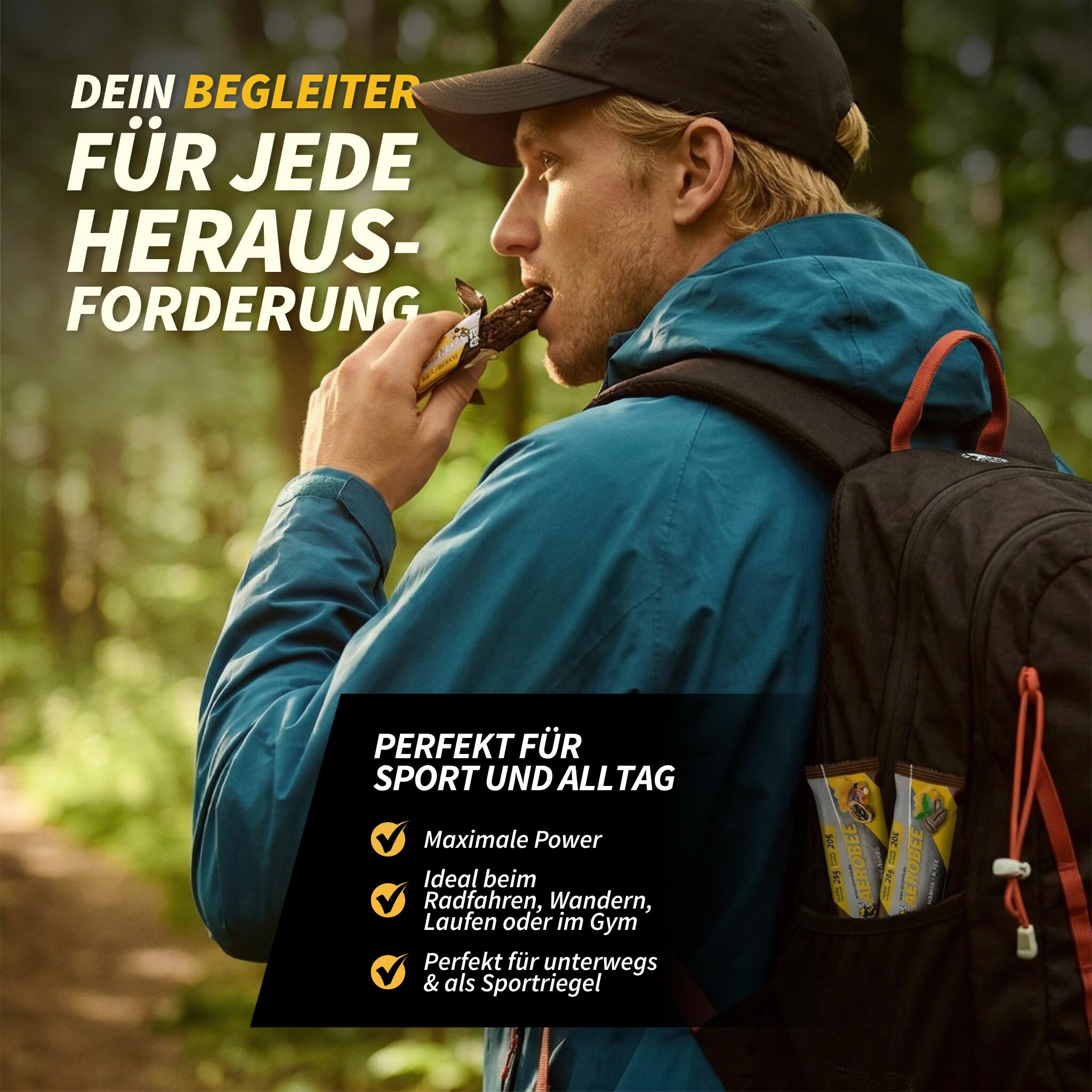 12er Pack AEROBEE Honig & Kaffee Energy Bar 4/7