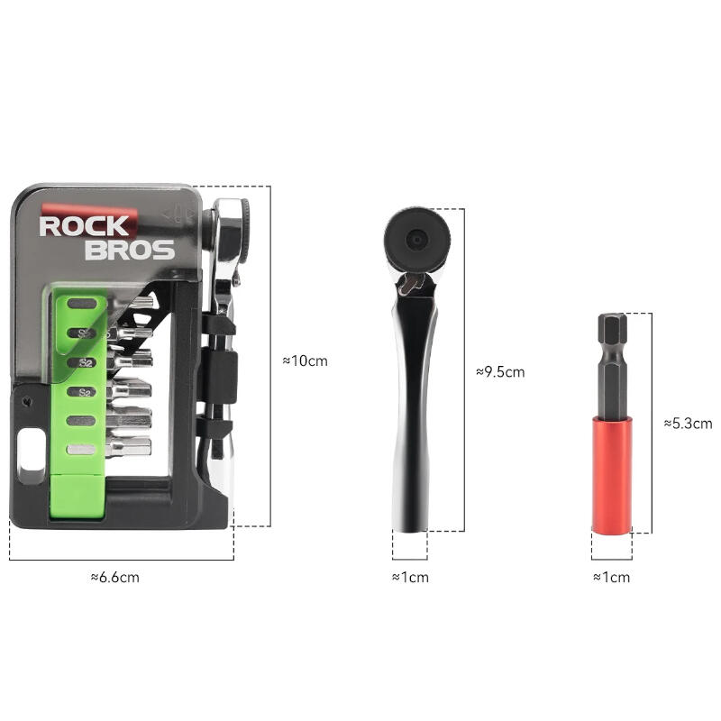 Zestaw narzędzi rowerowych grzechotka Rockbros 15el RB3400 multitool 7/7