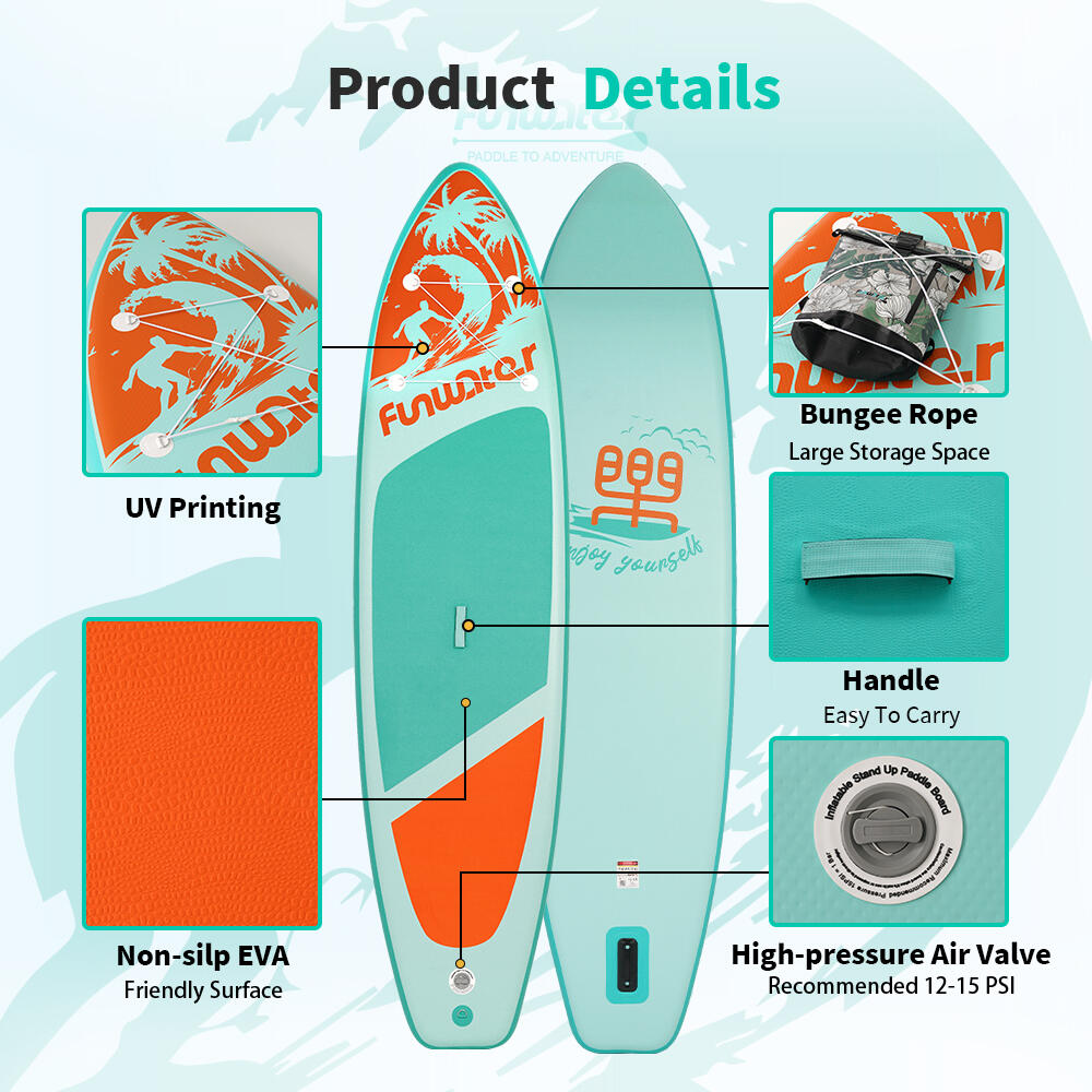 FunWater SUPFW28C SUP insuflável 350x87cm 3/6