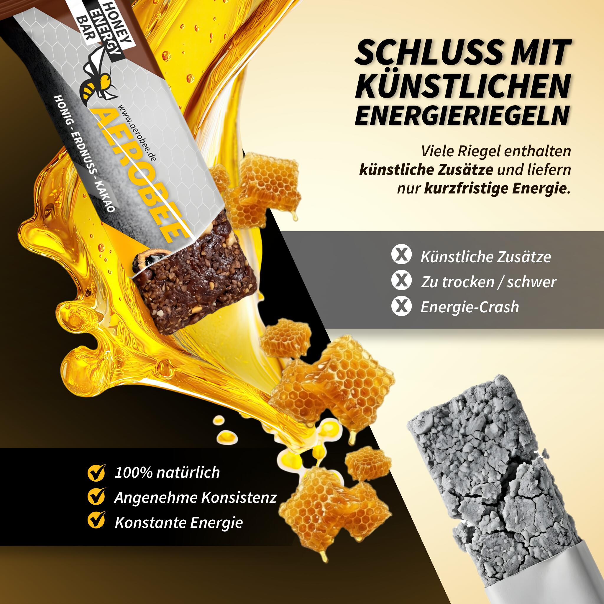 4er Probierpaket AEROBEE Honey Energy Bar 3/7