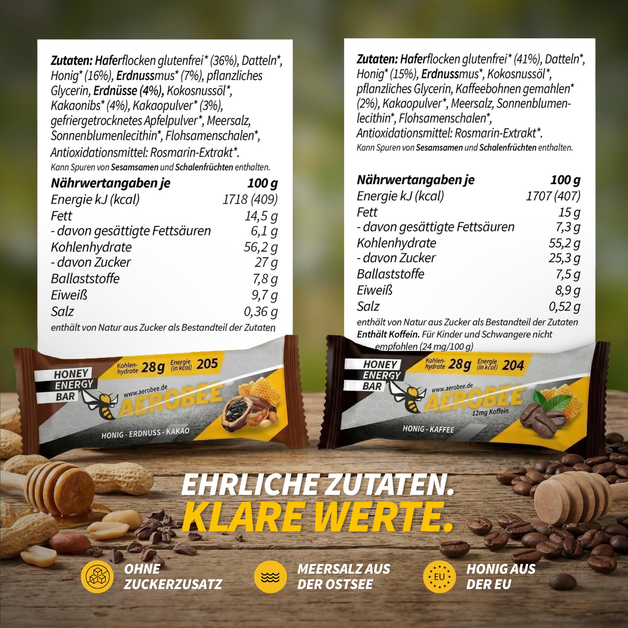 4er Probierpaket AEROBEE Honey Energy Bar 7/7