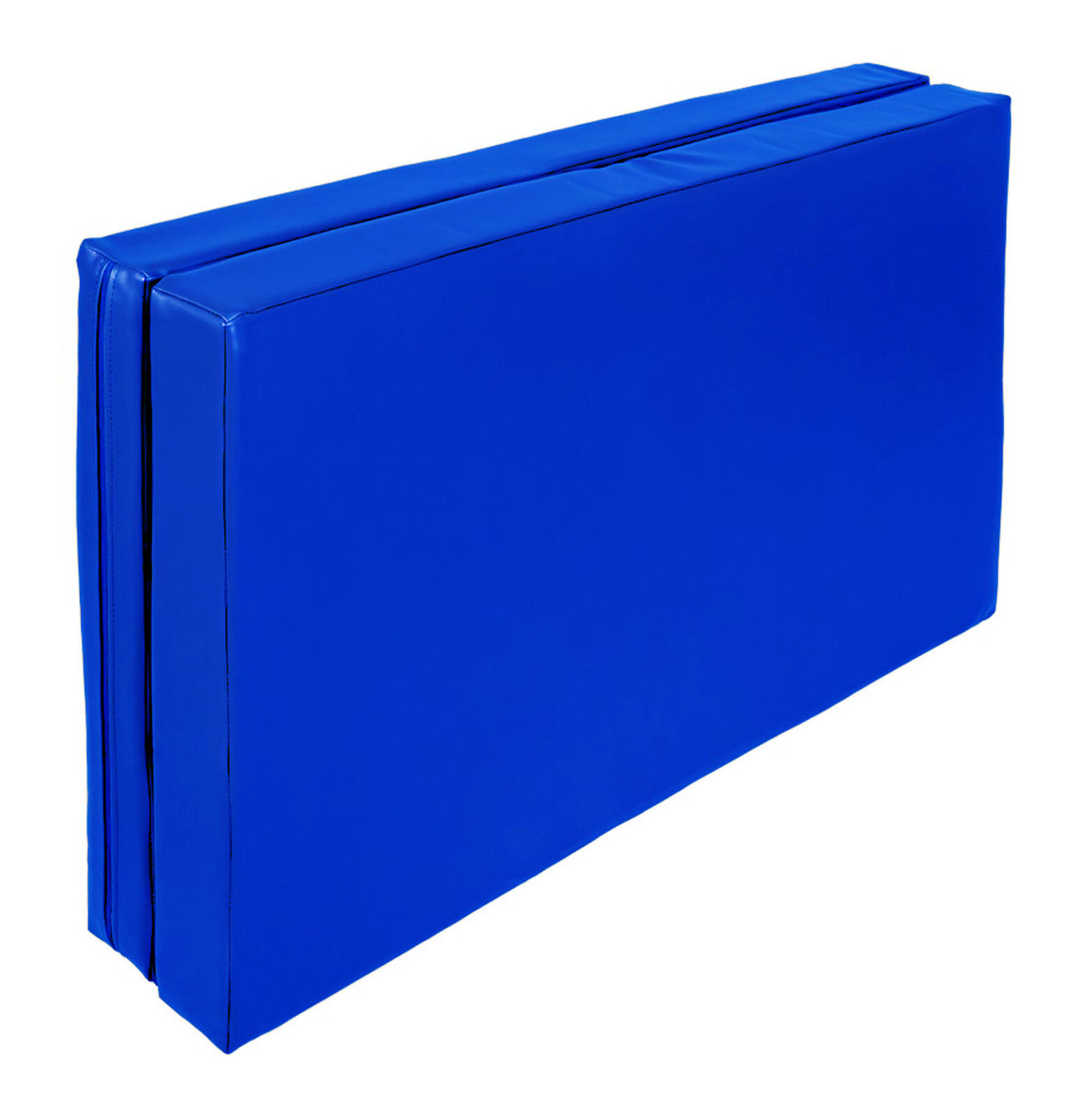 Materac dwuczęściowy z rzepami UNDERFIT 130 x 120 x 10 cm miękki niebieski 4/7