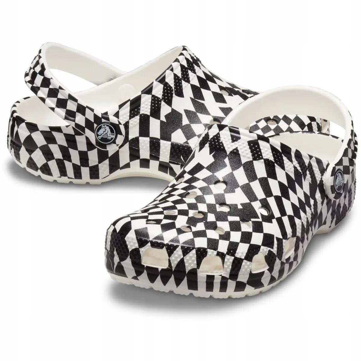 Chodaki Dla Dzieci Crocs Classic Warped Checker Clog Kids. 2/6