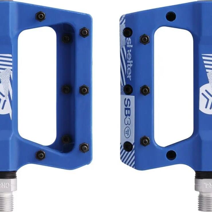 Pair of Flat Pedals SB3 Shelter Blue