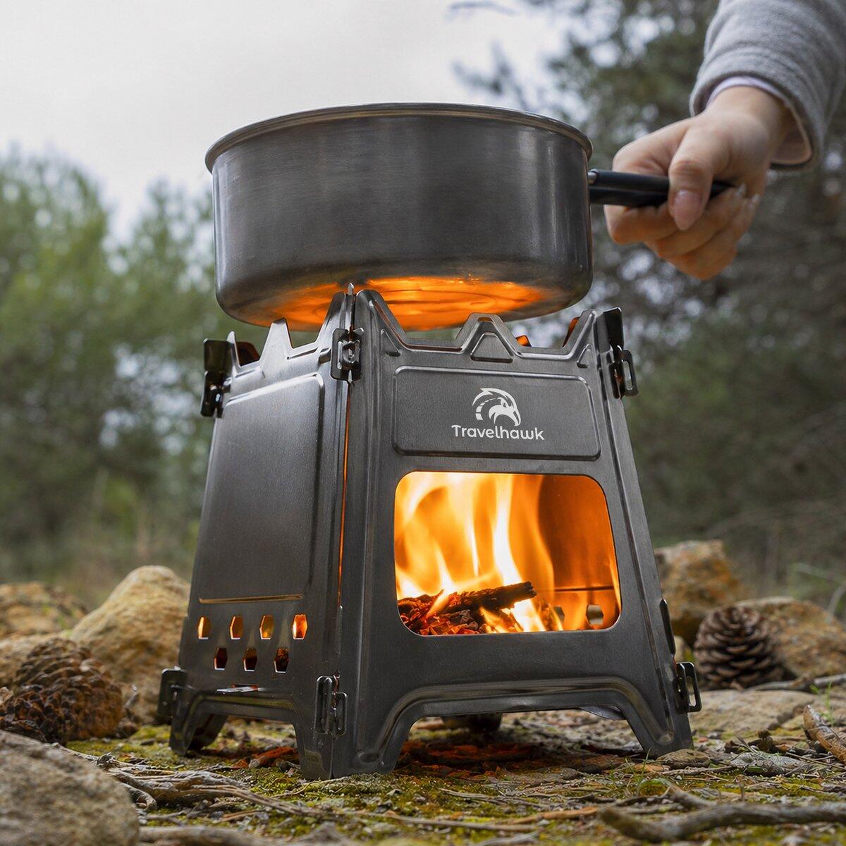 Mini-Holzofen Campingkocher | Decathlon