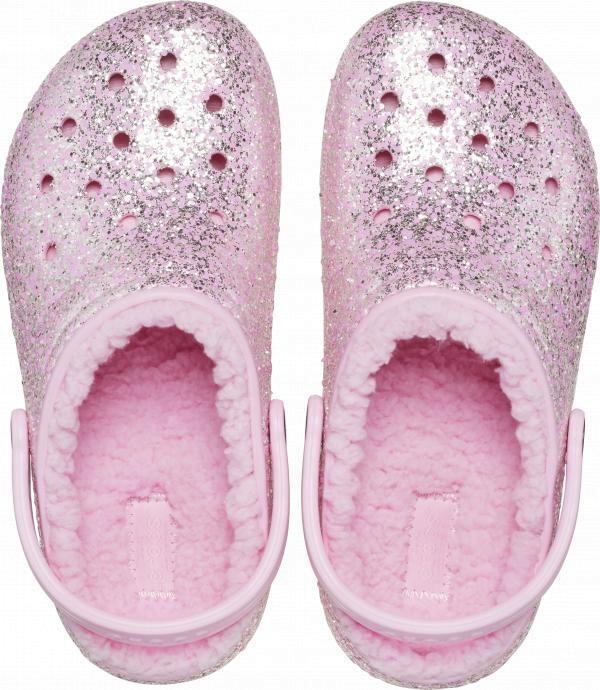 Chodaki Dla Dzieci Crocs Classic Lined Glitter Clog 6/6