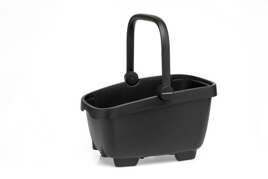 New Looxs Clipper Fahrradkorb 28 l mit Griff, Racktime 2.0 Adapter, schwarz