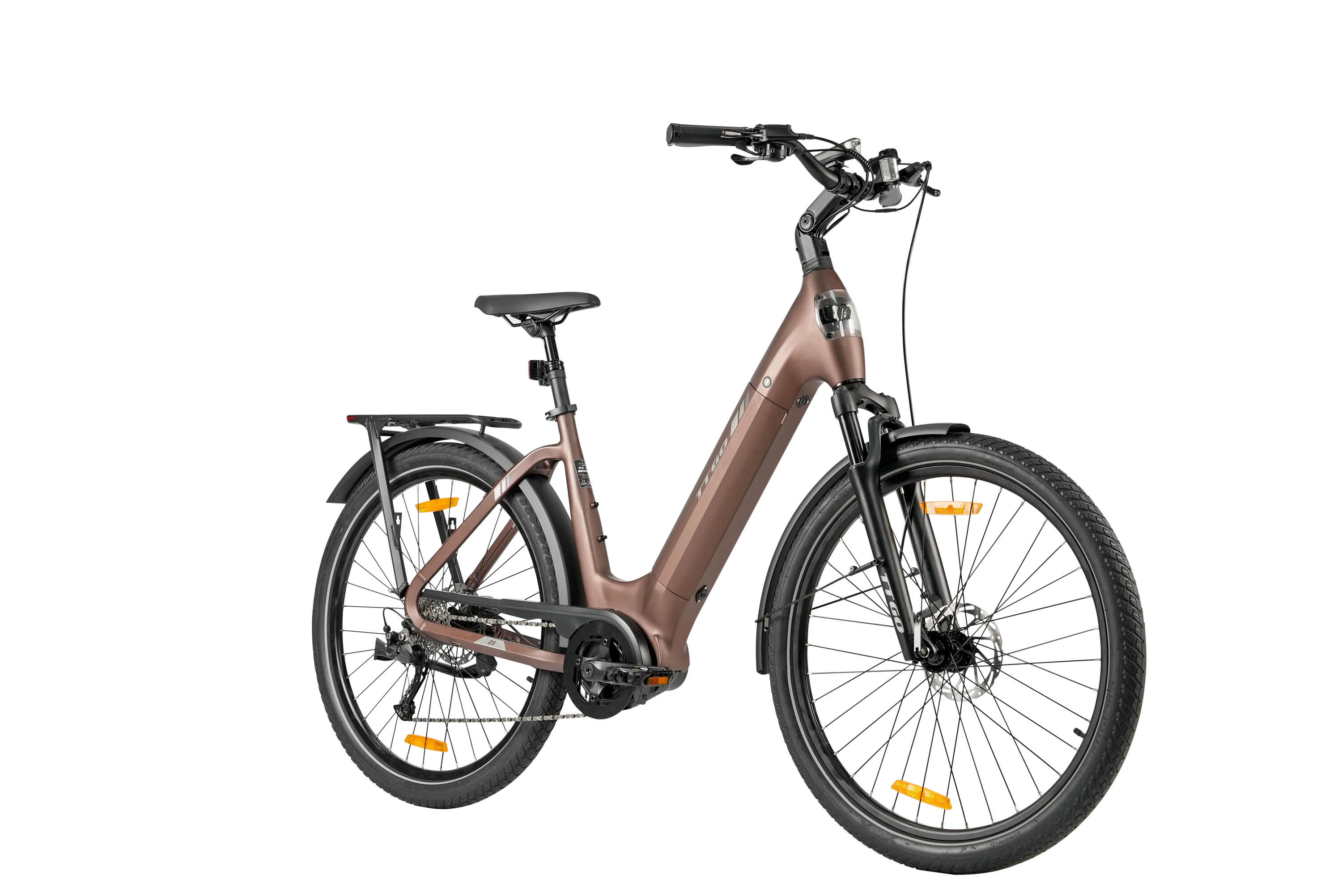 Vélo électrique homme/femme 2026 Z5 130km 27,5 pouces 9 vitesses Marron 2/8