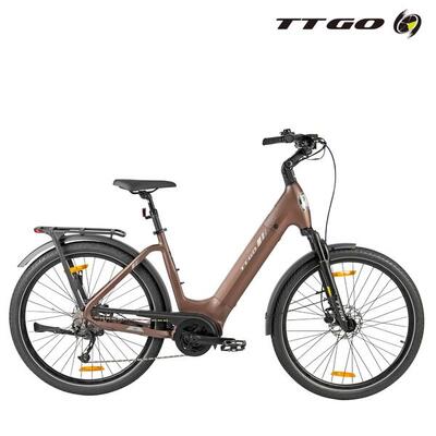 Heren/dames e-bike 2026 z5 130km 27,5 inch 9 versies bruin
