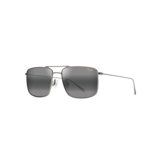 Occhiali da Sole Maui Jim Aeko Polarizzati in Titanio Uomo 56 mm