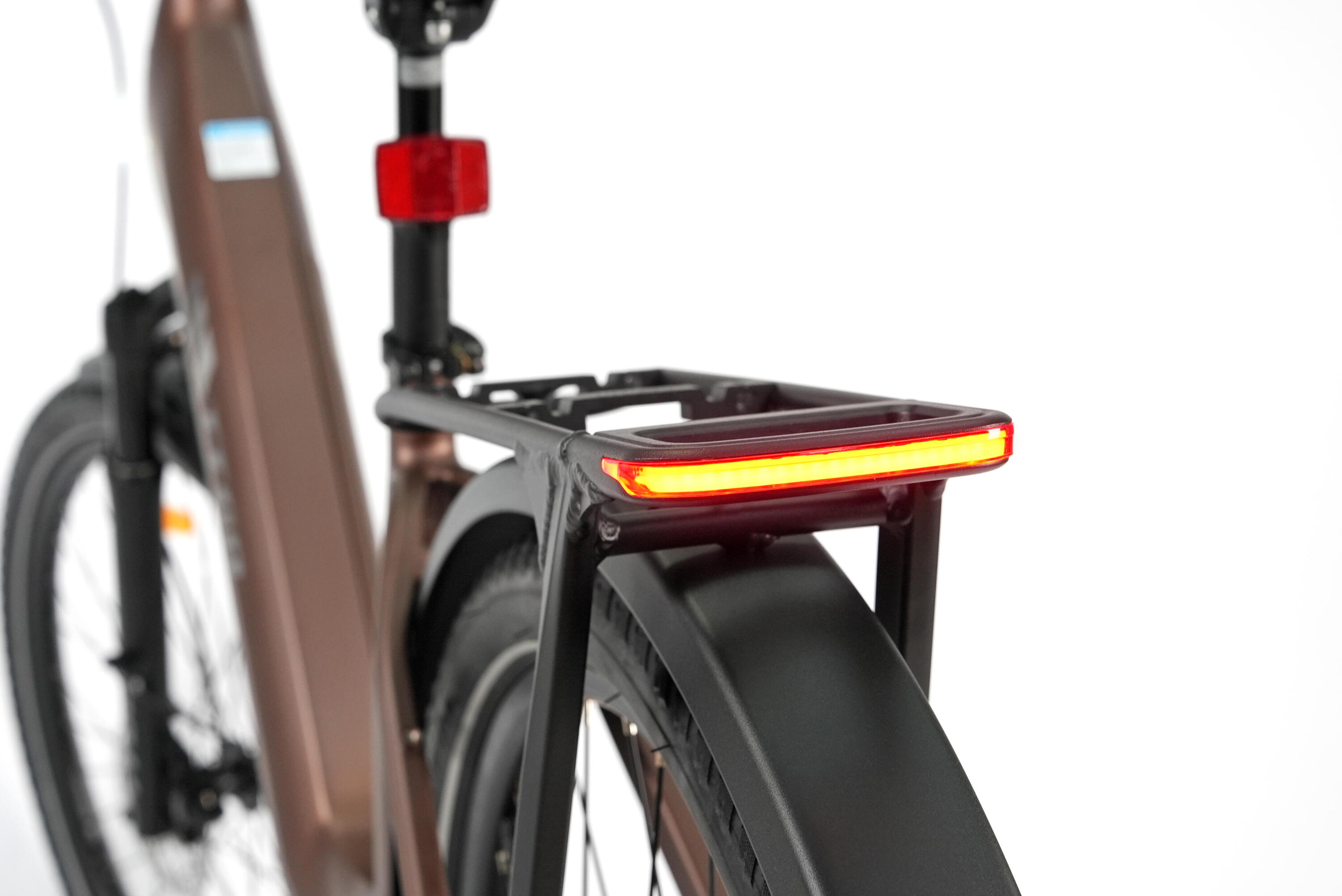 E-Bike lage instap Z5 130km elektrische fiets unisex bruin 6/8