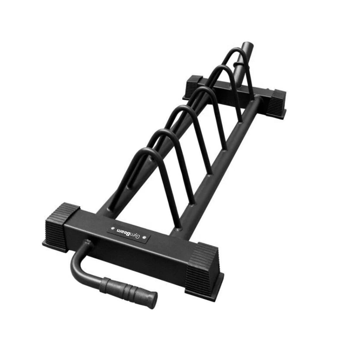 GYMBEAM Stojan na kotouče železný pojízdný 130 cm Bumper Toast Rack