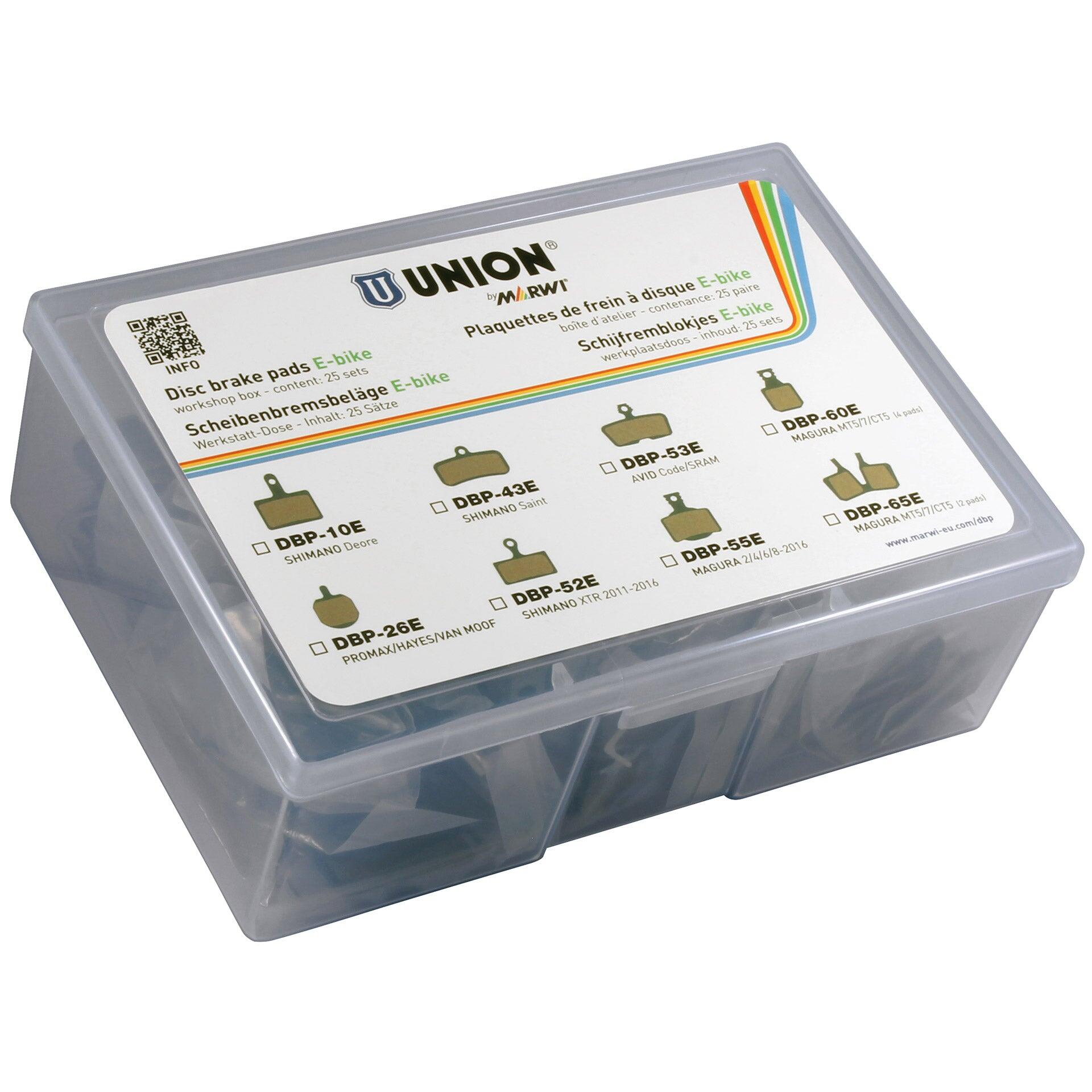 Marwi Union DBP-26E pastiglie freno disco per e-bike organiche/Kevlar (25pr). 2/3