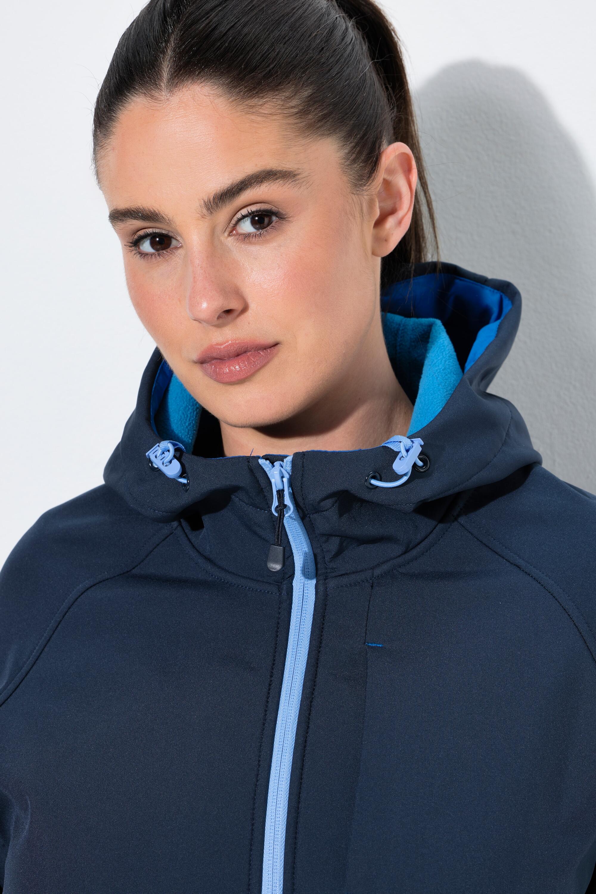 Femme Veste Softshell à capuche poches zippées fermetures à scratch 3/7