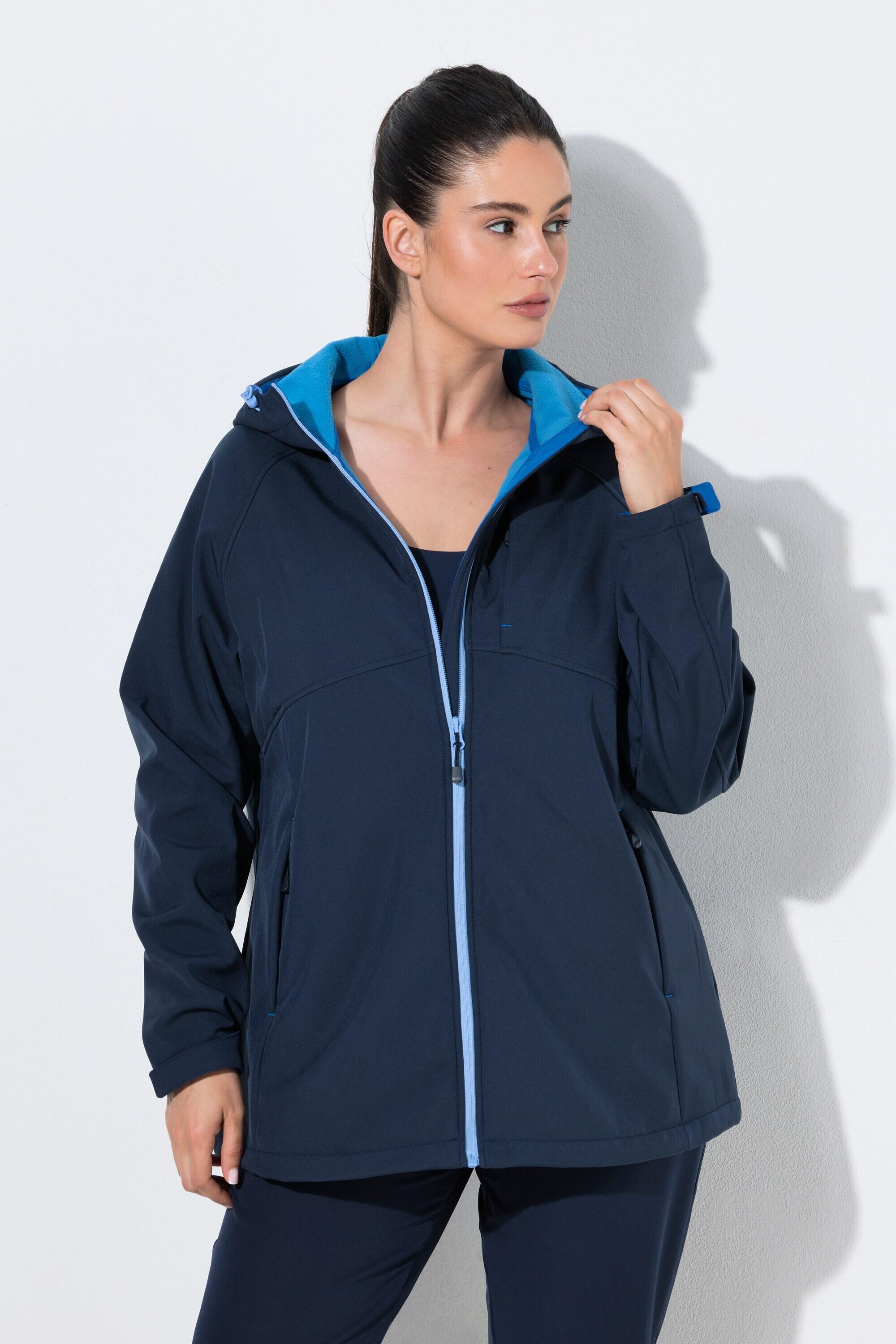 Femme Veste Softshell à capuche poches zippées fermetures à scratch 7/7