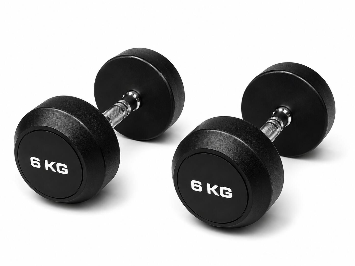 Mancuernas Redondas 6 kg (par) Fitness Musculación 2/3