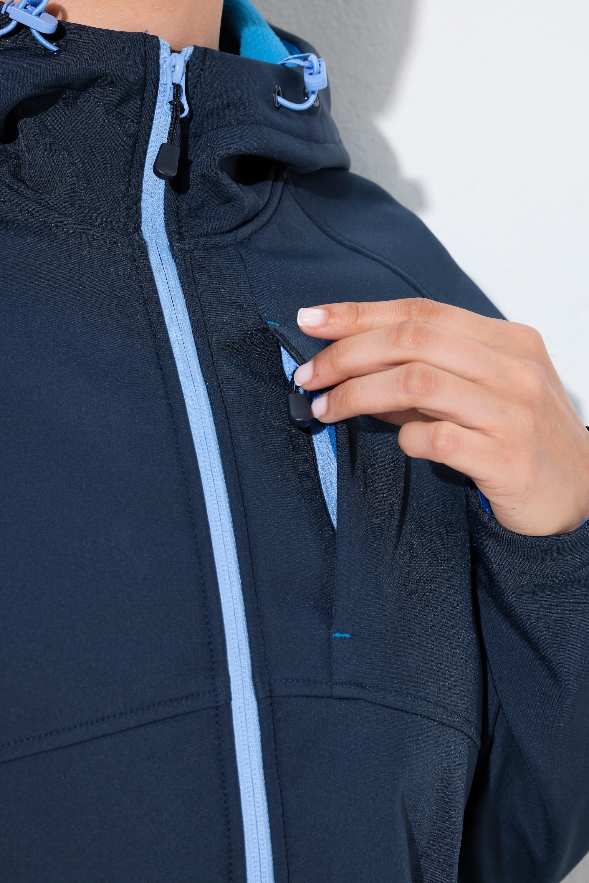 Femme Veste Softshell à capuche poches zippées fermetures à scratch 4/7