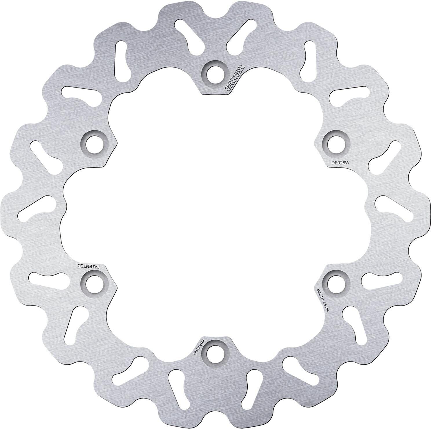 GALFER Tarcza hamulcowa Wave DF028 256 mm 6-otworowa sztywna