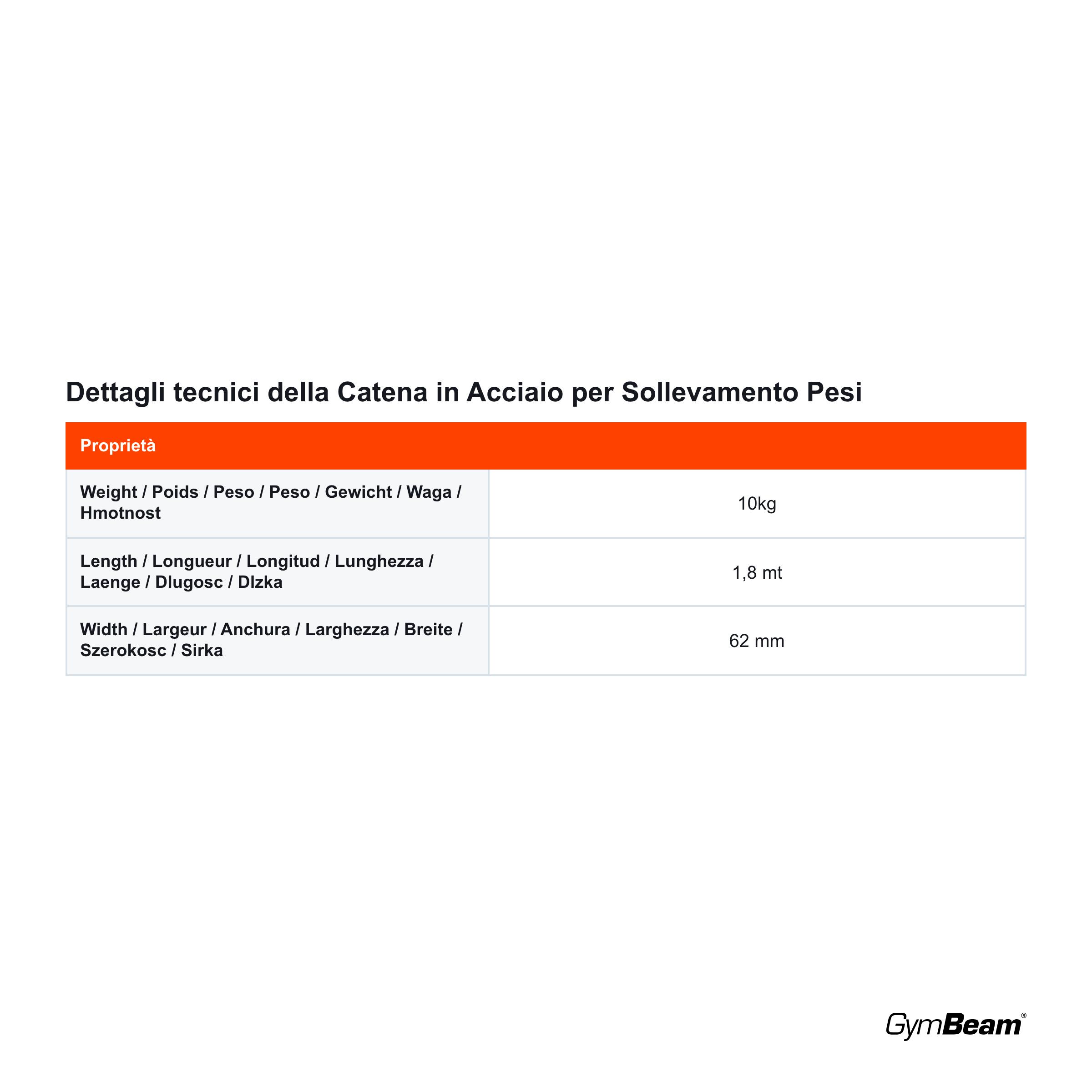 Catena in Acciaio per Sollevamento Pesi 4/4