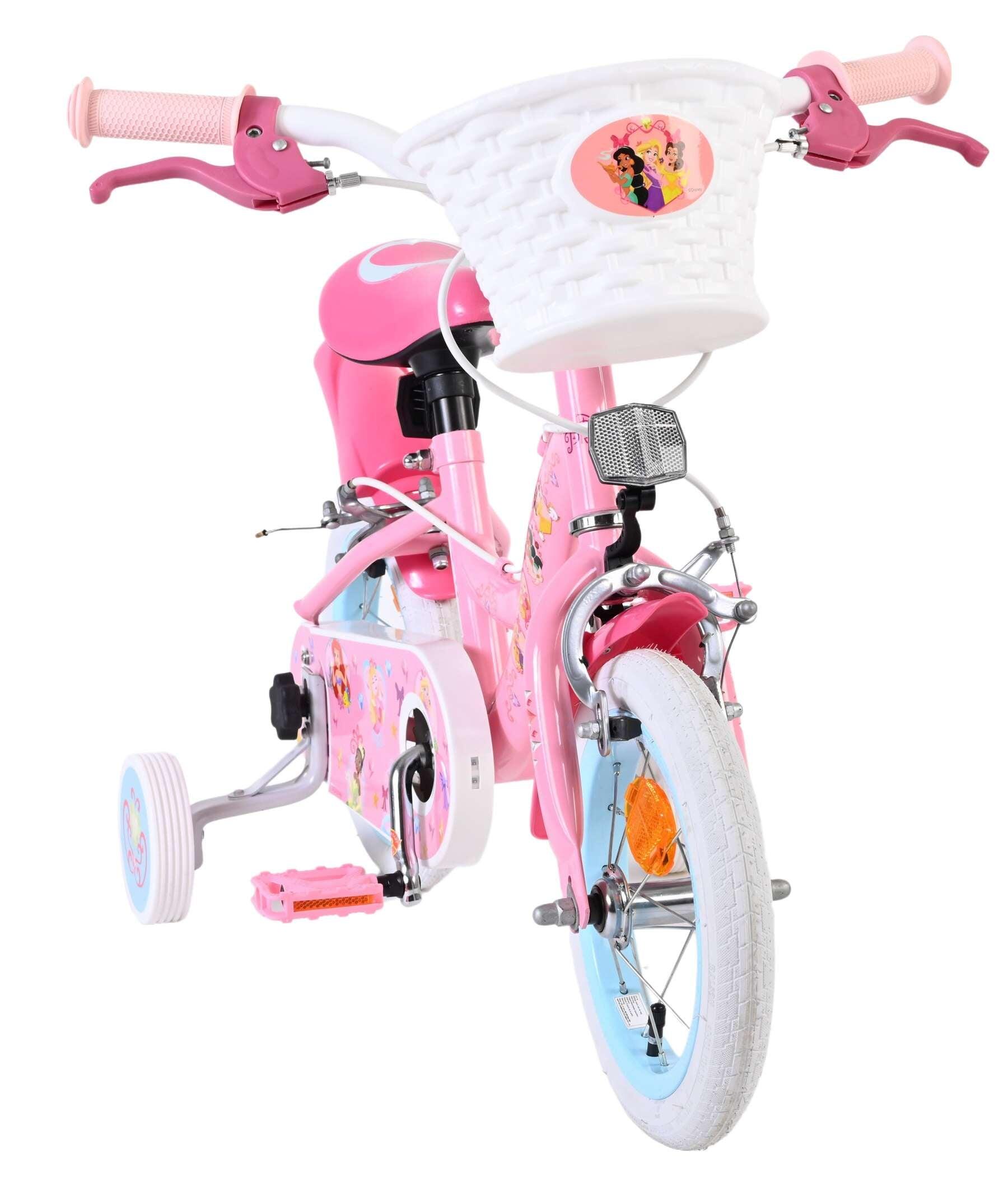Bicicletta bambini Disney Princess 12" rosa - freni a mano doppi 5/7