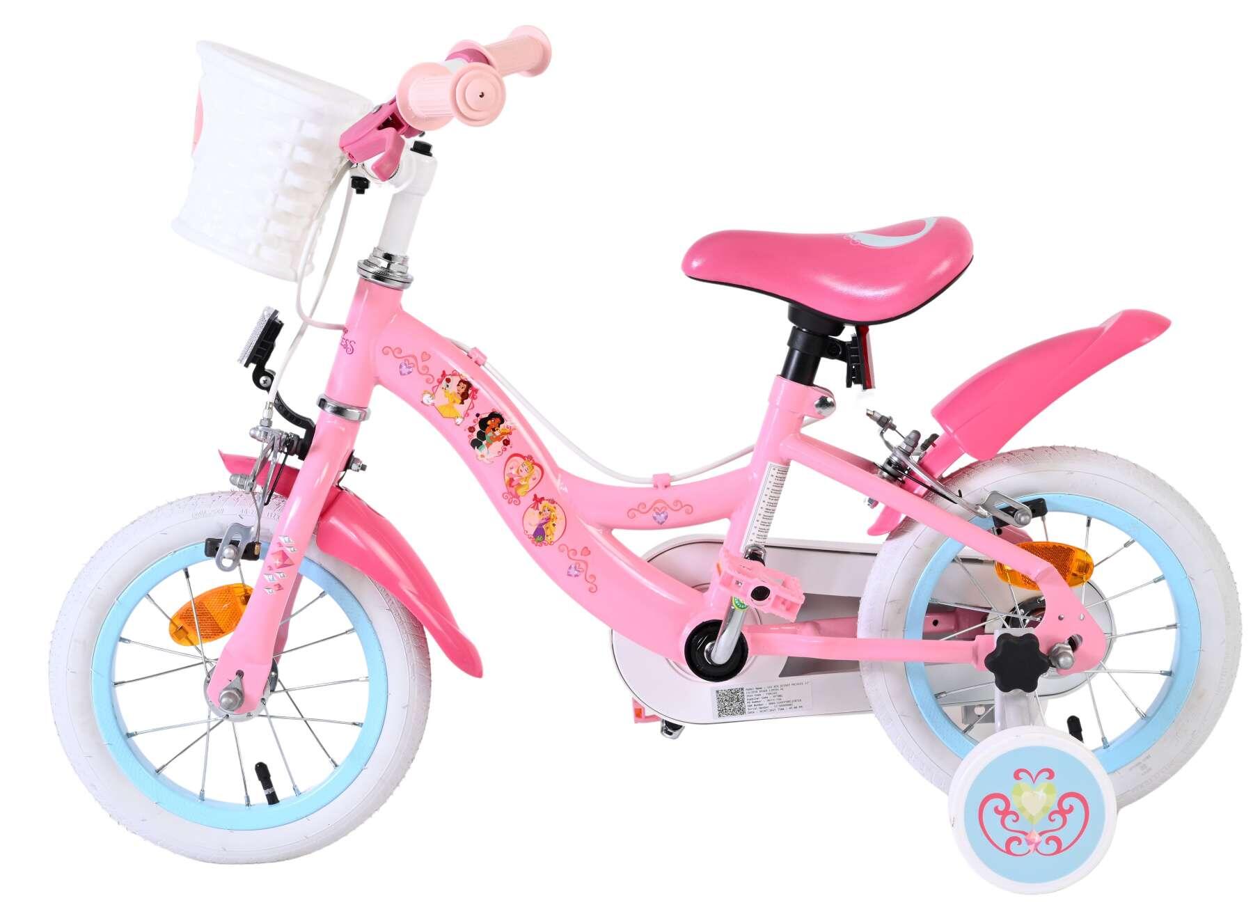 Bicicletta bambini Disney Princess 12" rosa - freni a mano doppi 7/7