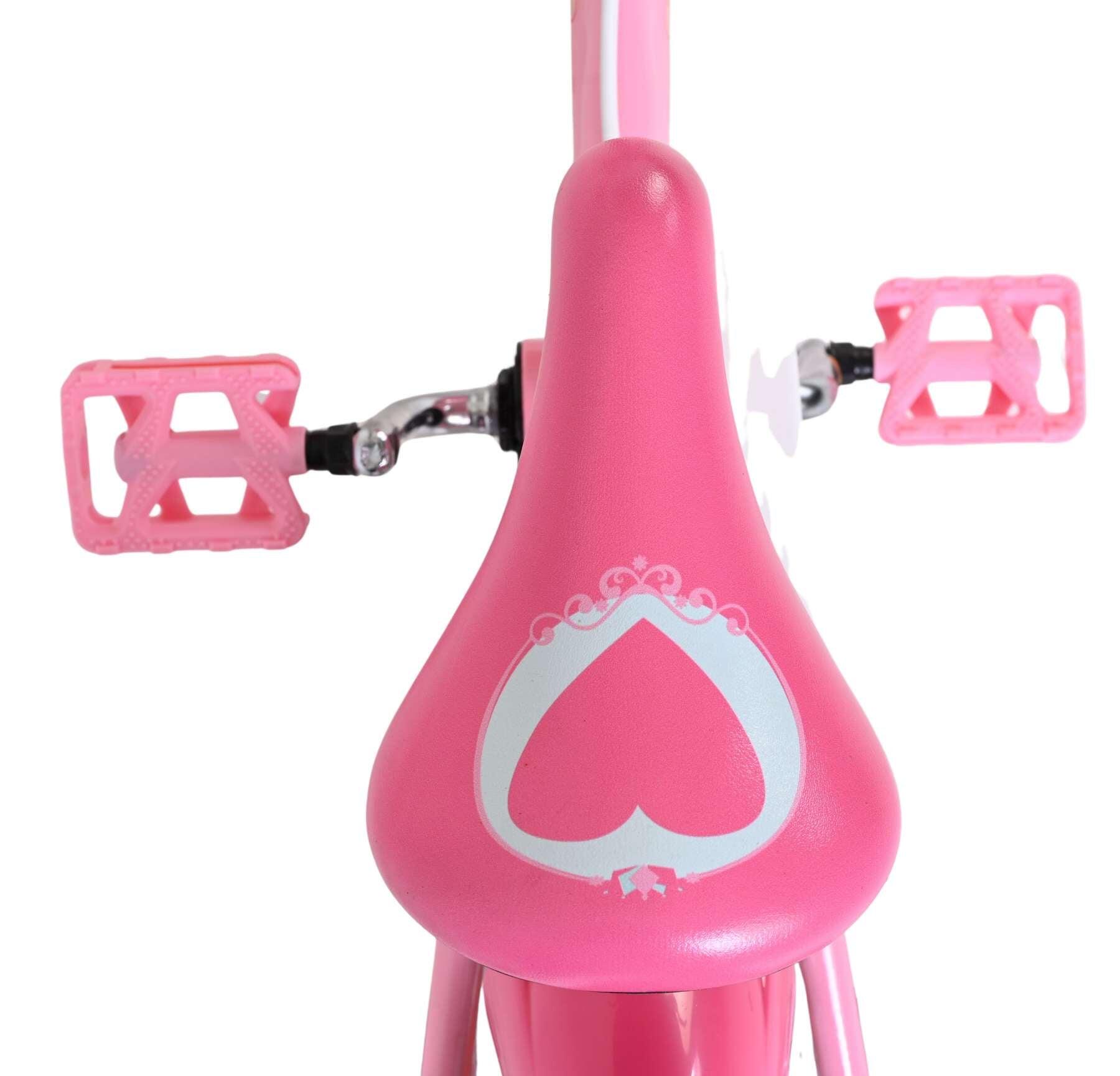 Bicicletta bambini Disney Princess 12" rosa - freni a mano doppi 4/7