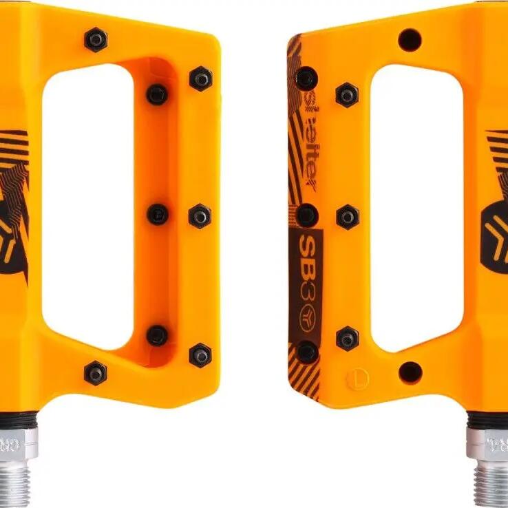 Pair of SB3 Shelter Orange Flat Pedals