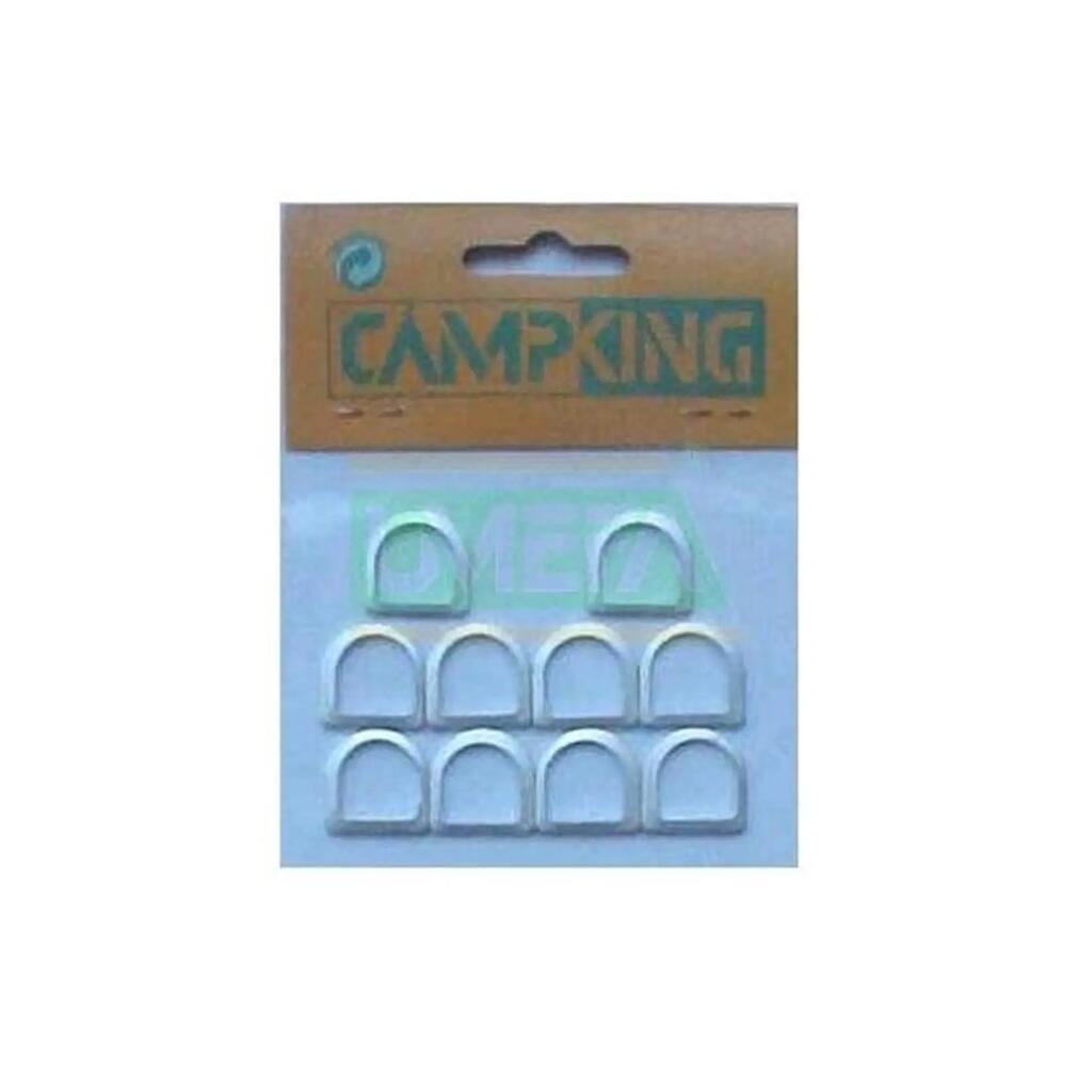 Campking 13 mm aluminium D-rings, 10 pcs