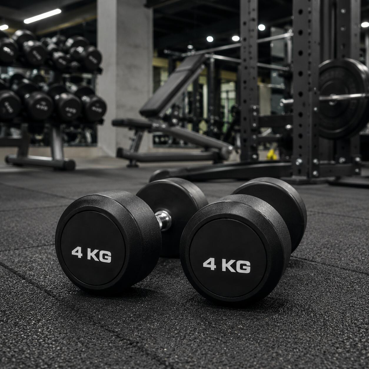 Mancuernas Redondas 4 kg (par) Fitness Musculación 3/3