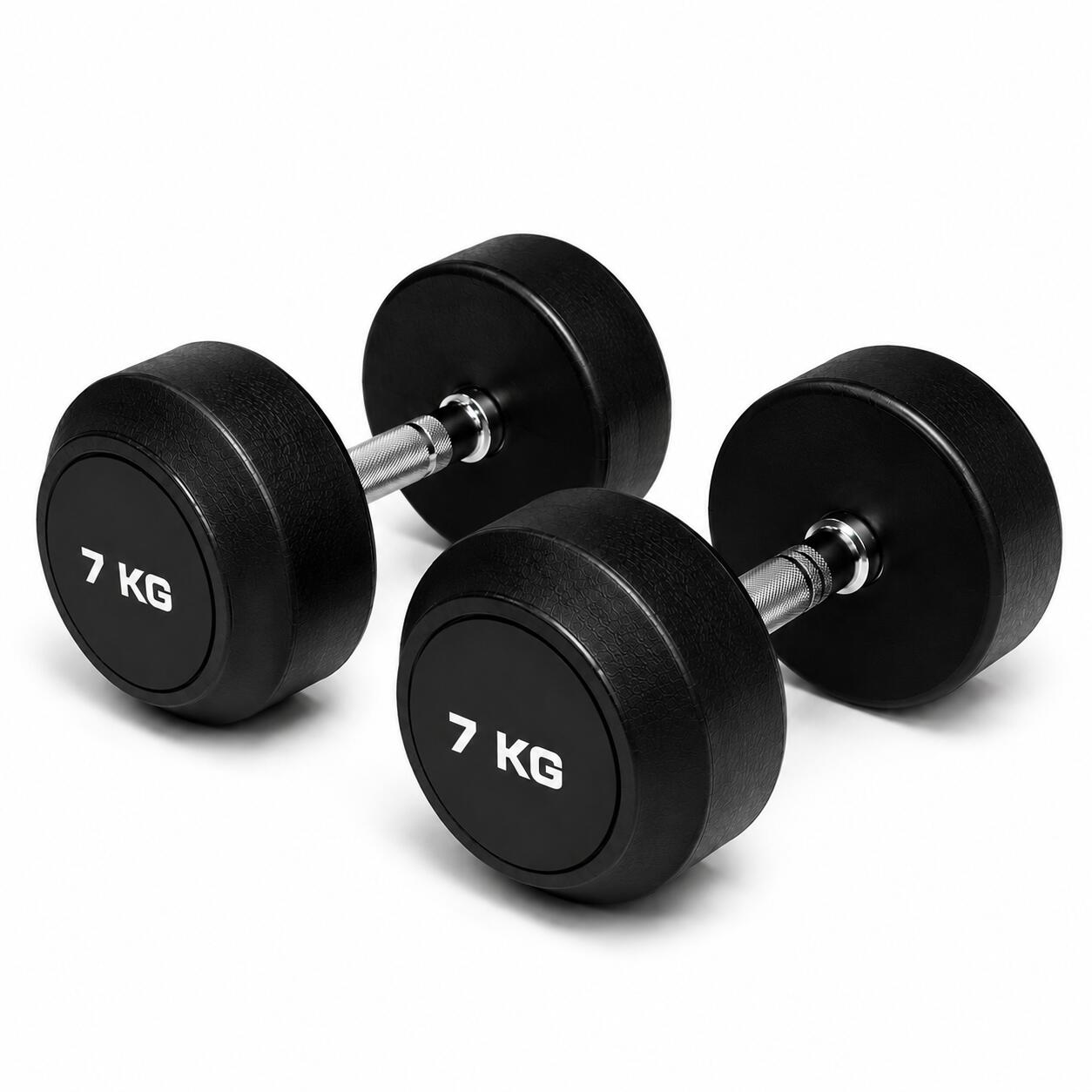 Mancuernas Redondas 7 kg (par) Fitness Musculación 2/3