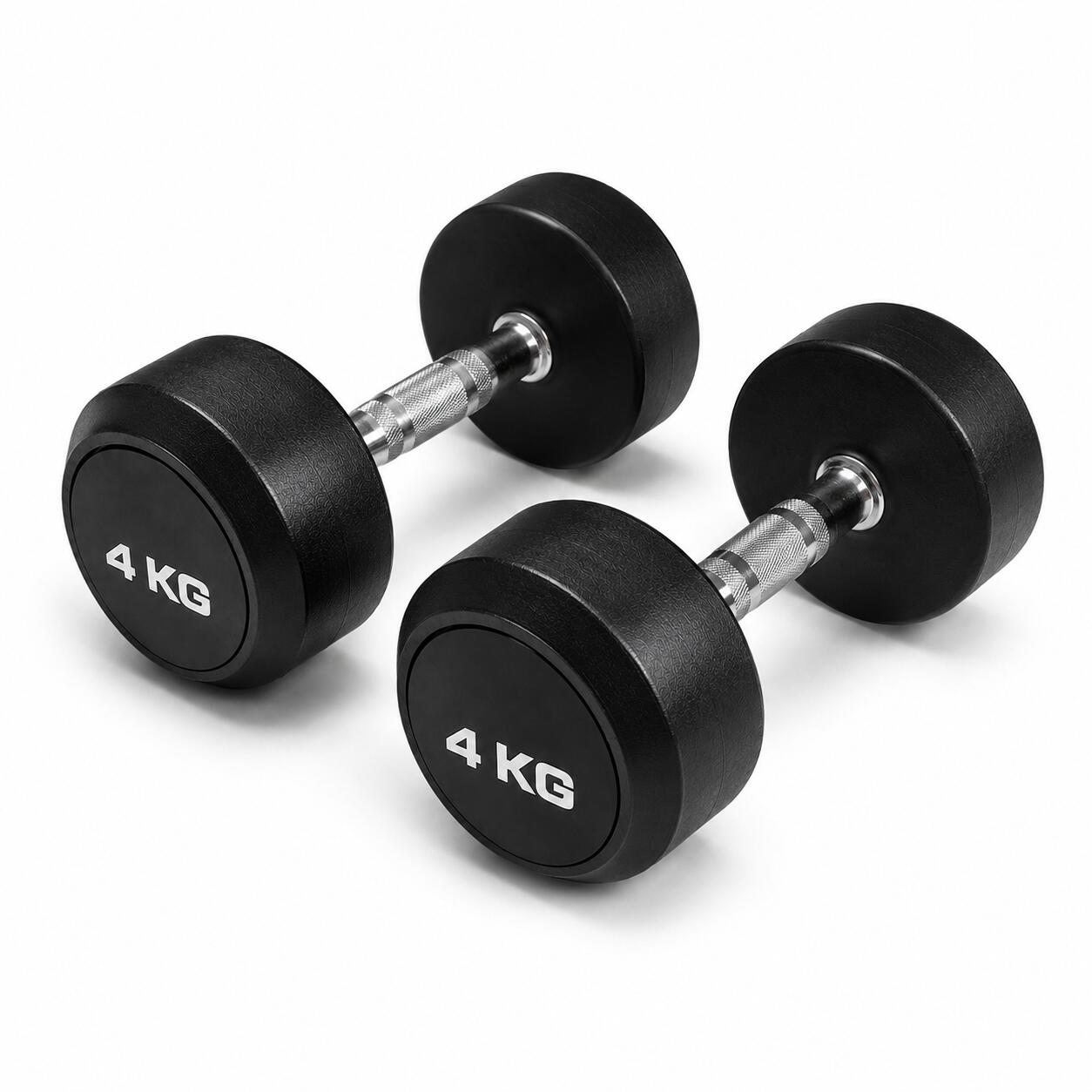 Mancuernas Redondas 4 kg (par) Fitness Musculación 2/3