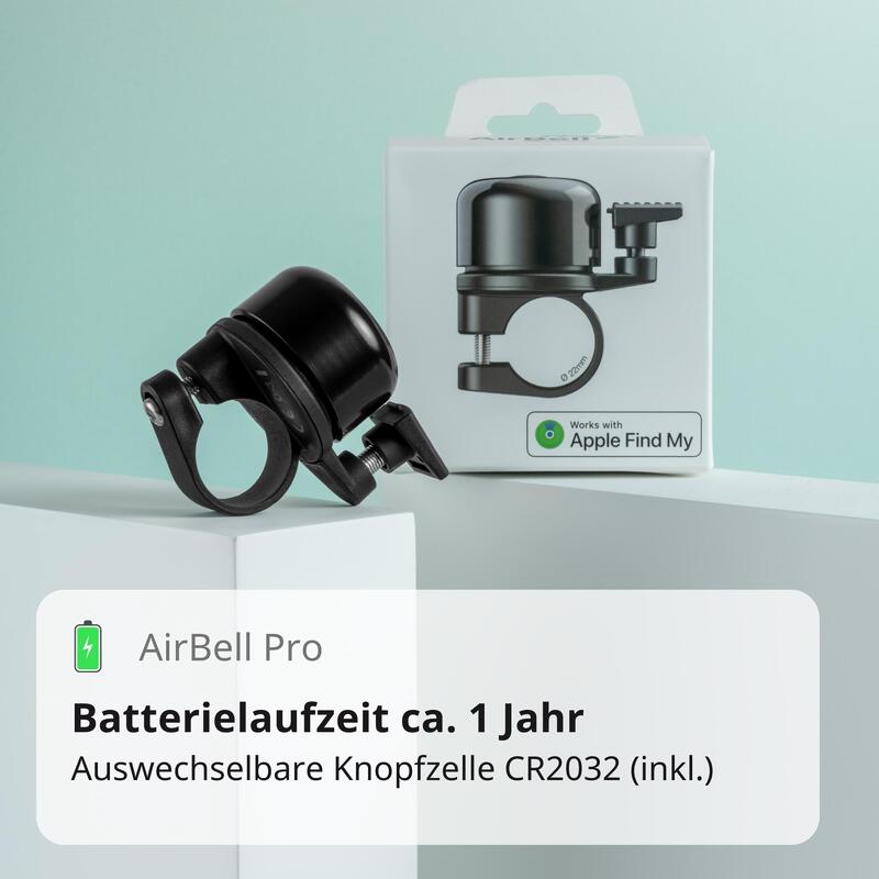 Sonerie bicicletă inteligentă cu Apple Find My - 22.2 mm