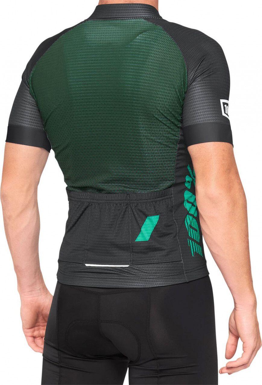 Maillot de manga corta Exceeda 100% Turquesa Negro 2/2