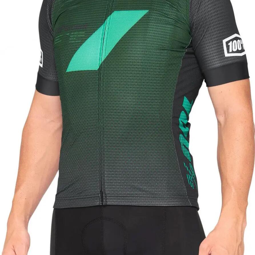 Exceeda Short Sleeve Jersey 100% Turquoise Black