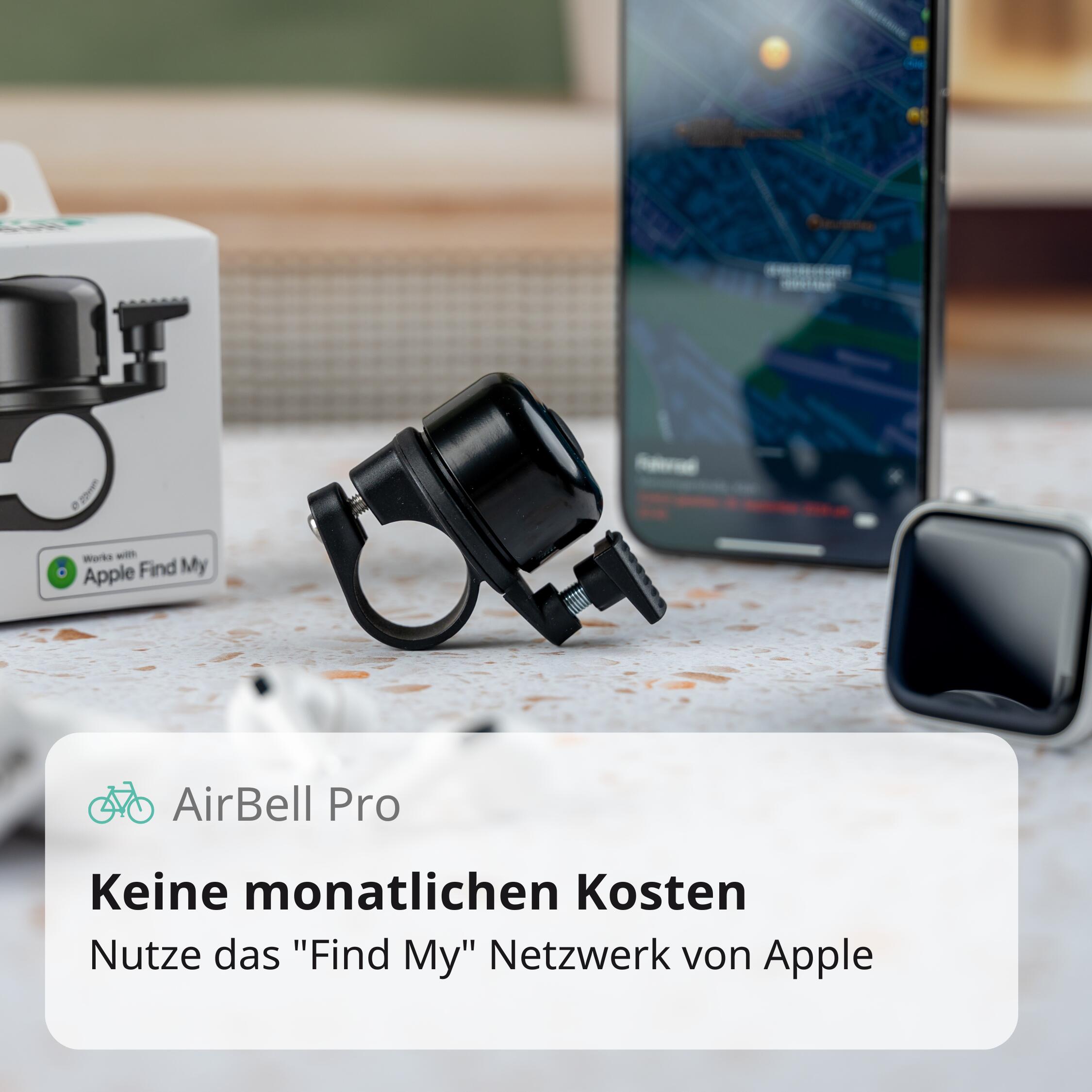 Smarte Fahrradklingel mit Apple Find My - 22.2 mm 2/6