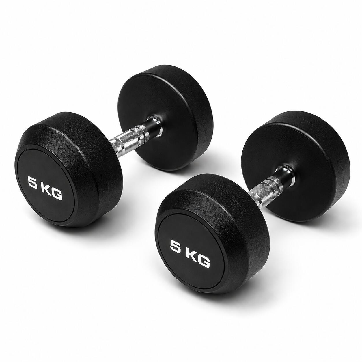 Mancuernas Redondas 5 kg (par) Fitness Musculación 2/3