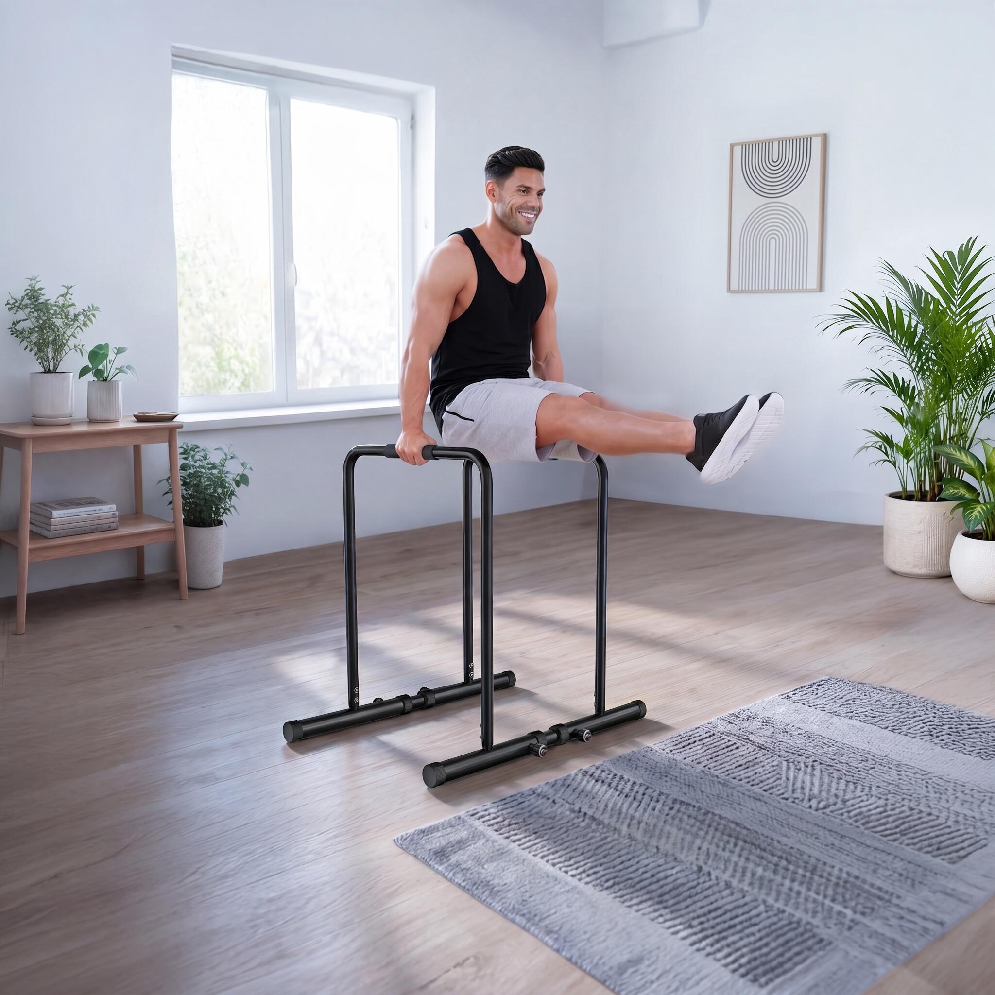 Sportstech PT500 parallele dip regolabili, antiscivolo, fino 300 kg 3/7