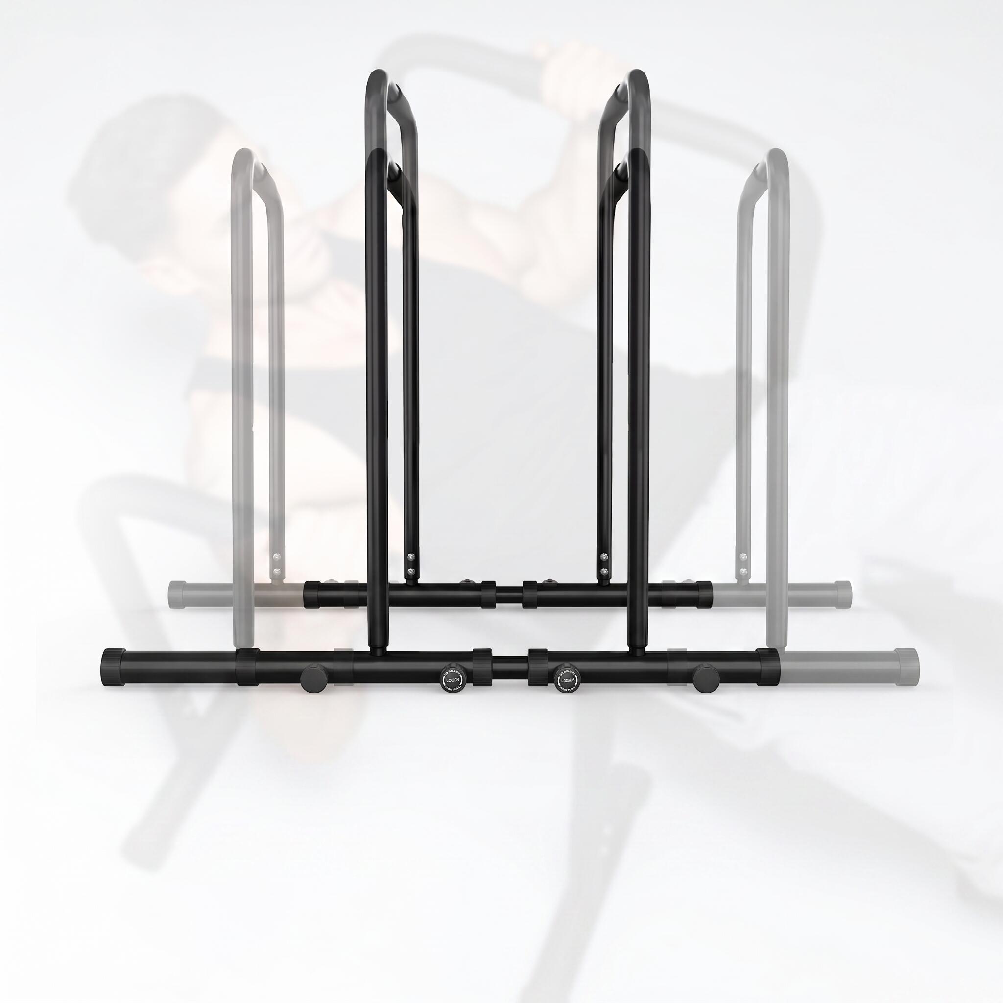 Sportstech PT500 parallele dip regolabili, antiscivolo, fino 300 kg 7/7