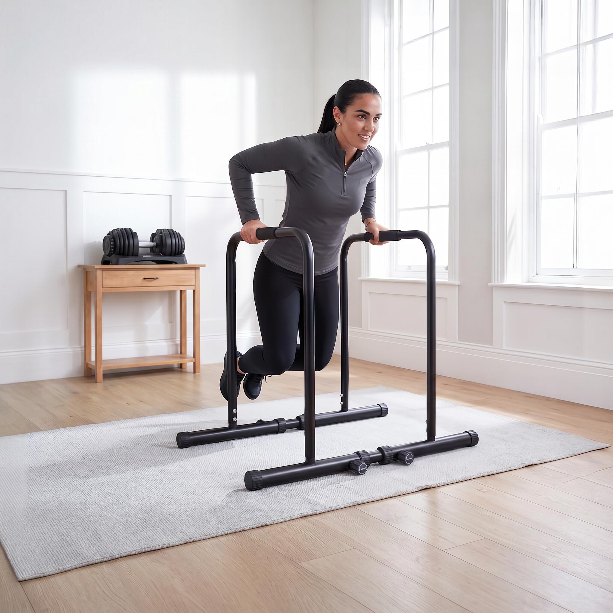 Sportstech PT500 parallele dip regolabili, antiscivolo, fino 300 kg 6/7