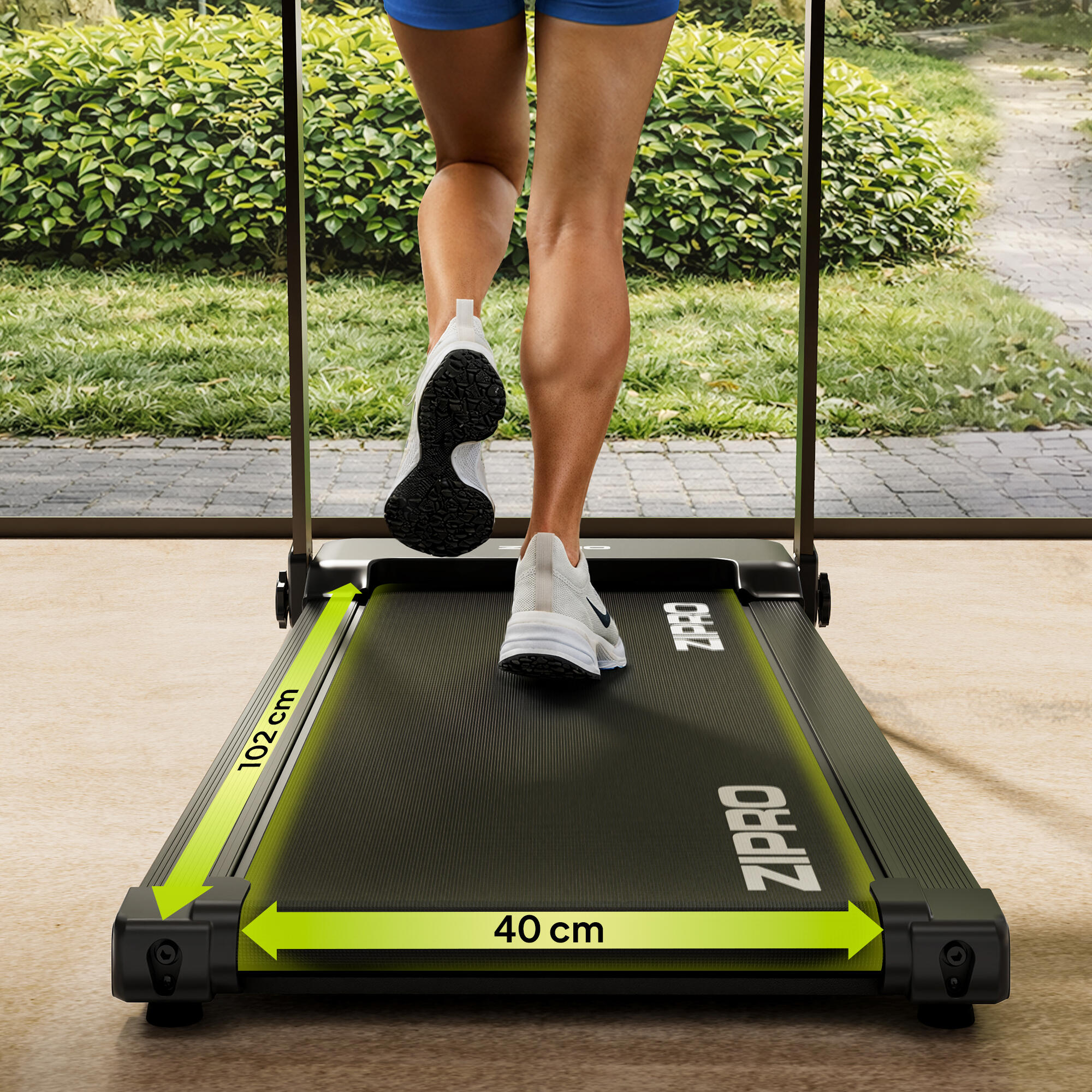 Klappbares Laufband Forma Air 8 km/h, 2-stufige Steigung, Zwift/Kinomap, APP 4/7
