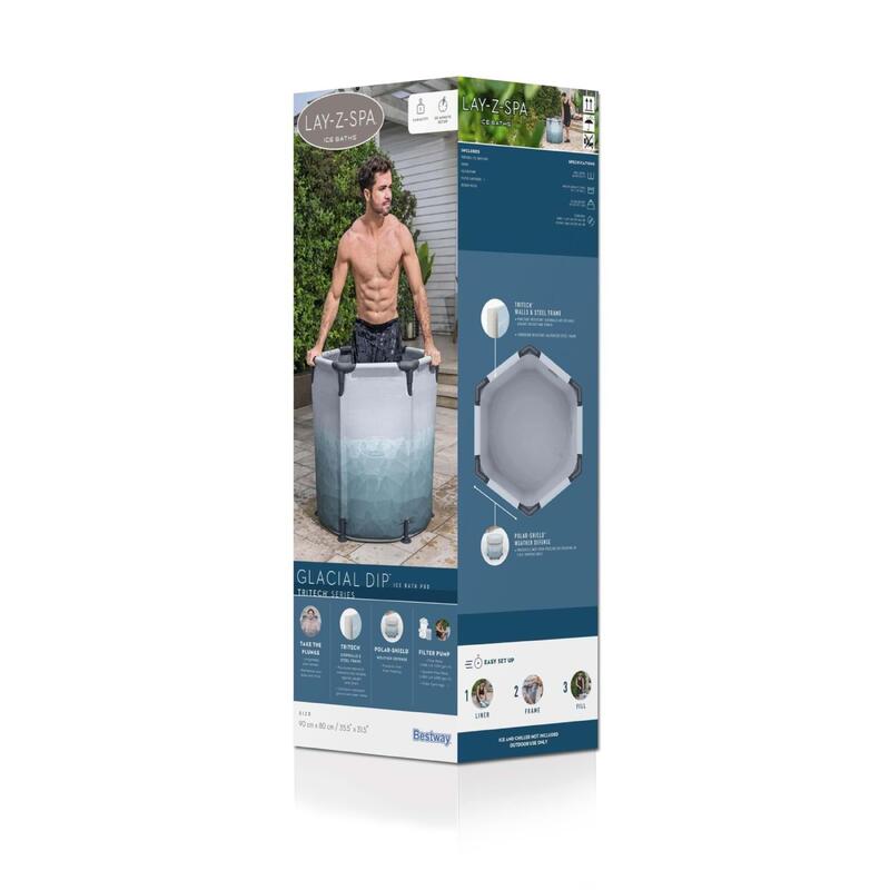 Bestway Lay-Z-Spa Soğuk Terapi Buz Banyosu Küveti, Tek Kişilik 6002K