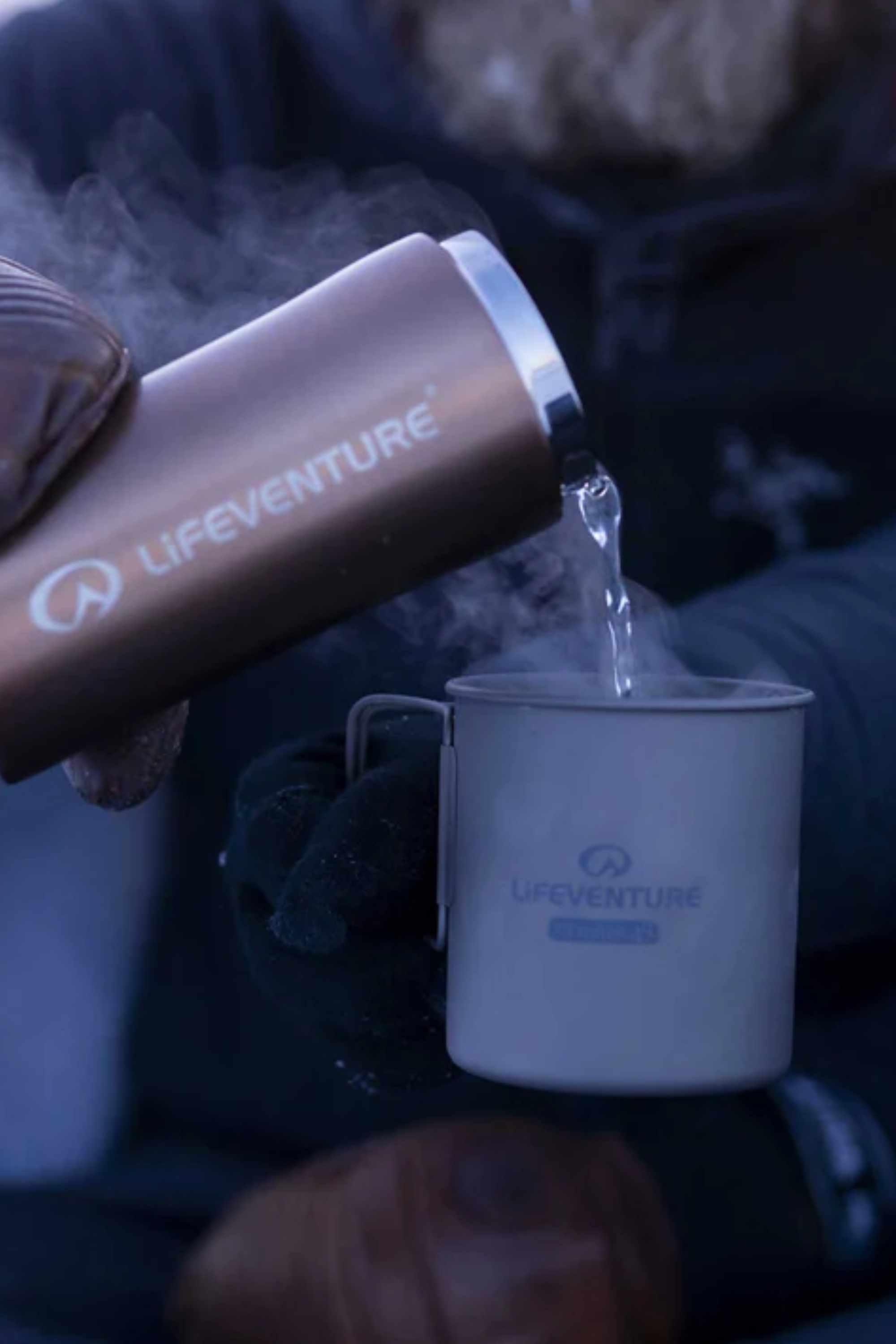 Tasse titane Lifeventure 400 ml ultra‑légère poignée pliable - Matt Silver 5/5