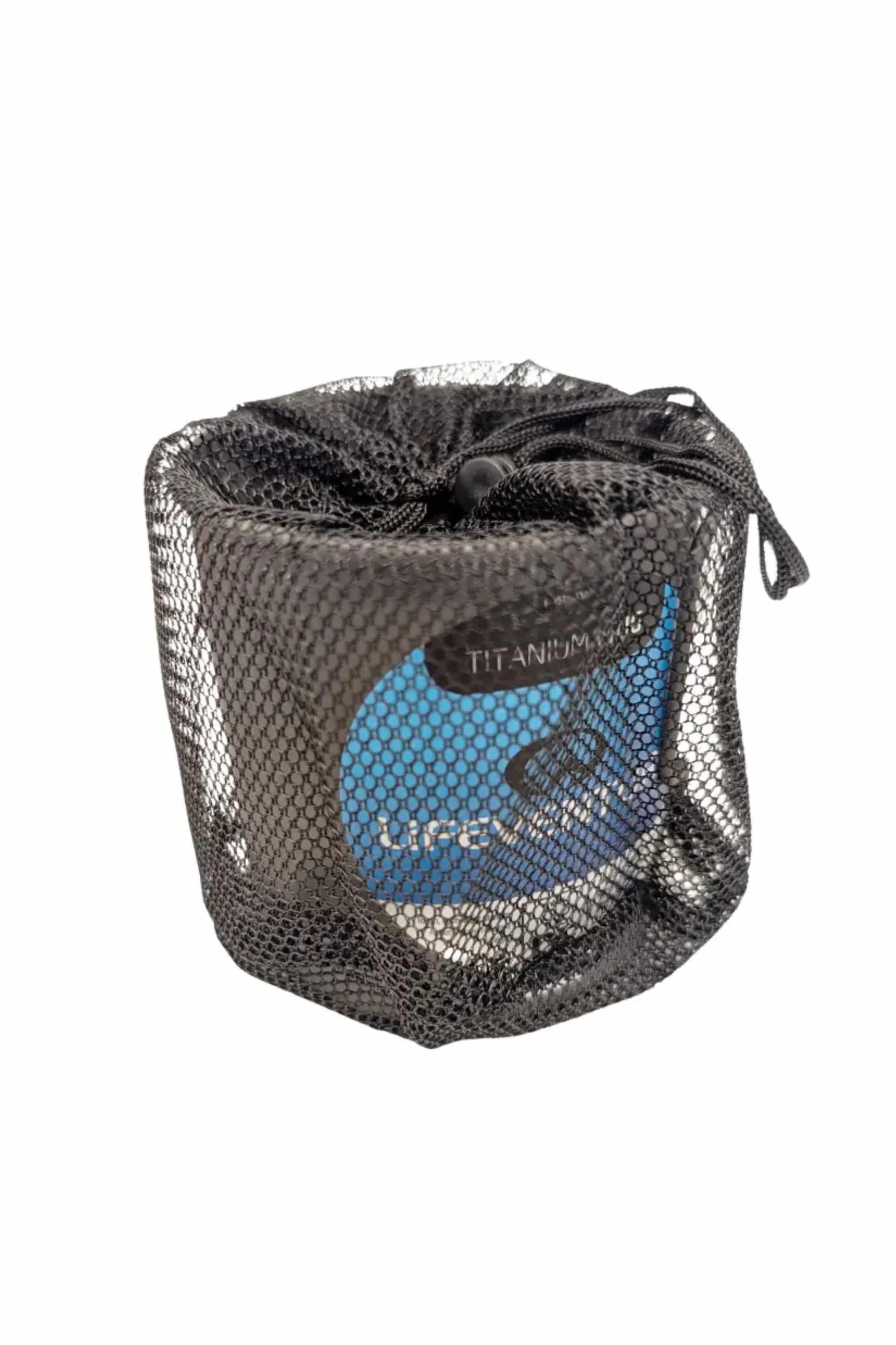 Tasse titane Lifeventure 400 ml ultra‑légère poignée pliable - Matt Silver 4/5