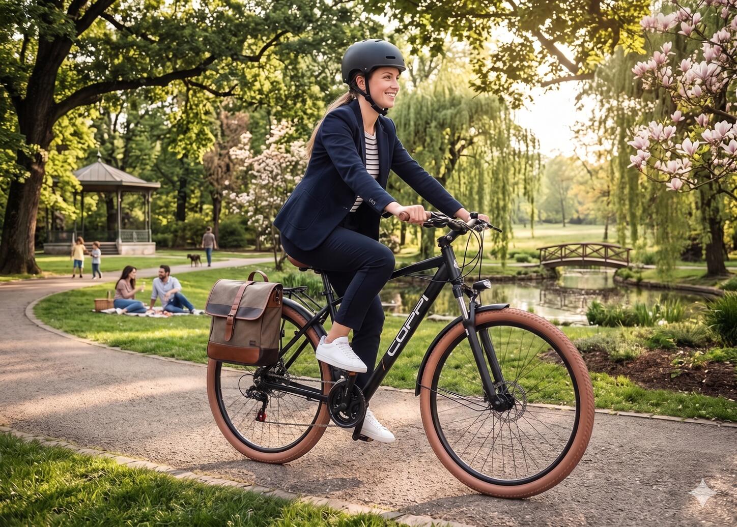 Bici elettrica a pedalata assistita Brooklyn uomo motore Bafang H300 250W/35Nm 4/5