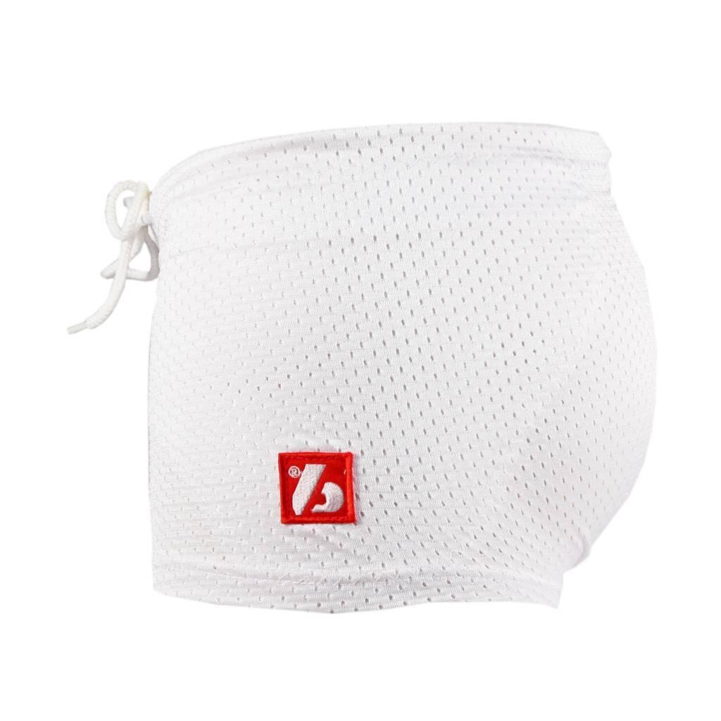 FS-01 white - 2XL Football compressive shorts, 3 slots 4/7