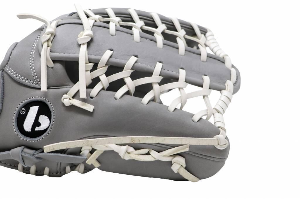 FL-127 hochwertiger Leder Baseballhandschuh Infield / Outfield / Pitcher, grau - 6/7